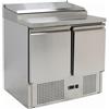 Ristoattrezzature Modello: 93260021688020,Banco frigo saladette con piano in acciaio inox 2 porte 900x700x970h mm 5 vaschette GN 1/6