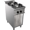 Ristoattrezzature Modello: 93590411329,Cucina a gas 2 fuochi su vano a giorno professionale 12 kW 400x700x850h mm