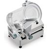 Ristoattrezzature Modello: 1014422025,Affettatrice automatica per salumi a gravità in acciaio inox con affilatoio rimovibile lama Ø 330 mm 450 W