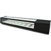Ristoattrezzature Modello: 101640212151,Vetrina frigo 110,4x39x28,7h cm 4 vaschette gn 1/3 refrigerata da banco con vetri dritti e motore incorporato