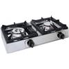 Ristoattrezzature Modello: 8796002,Fornello 2 bruciatori a gas professionale orizzontale bruciatore rapido da 4,5Kw bruciatore semi rapido da 3 Kw