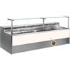Ristoattrezzature Modello: 11012043942746,Banco refrigerato ventilato senza vano riserva per salumeria e macelleria oro 0 +2°C 150x109x128h cm