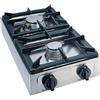 Ristoattrezzature Modello: 6624001,Fornello 2 bruciatori a gas professionale verticale bruciatore doppia corona da 6,5 Kw e bruciatore rapido da 4,5 Kw