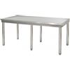 Risto Modello: 81360021524,Tavolo pasticceria in acciaio inox su gambe 6 gambe 3000x1350x870h mm