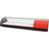 Ristoattrezzature Modello: 101660220012152,Vetrina frigo 145,6x39x28,7h cm 6 vaschette gn 1/3 refrigerata da banco rossa con vetri curvi e motore incorporato
