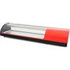 Ristoattrezzature Modello: 101670012152,Vetrina frigo 145,6x39x28,7h cm refrigerata da banco rossa con piano liscio vetri curvi e motore incorporato