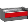 Risto Modello: 11014001942753,Banco refrigerato ventilato con vano riserva self-service per salumeria e macelleria rosso 0 +2°C 250x109x92h cm