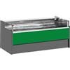 Ristoattrezzature Modello: 11014026942751,Banco refrigerato ventilato con vano riserva self-service per salumeria e macelleria verde 0 +2°C 150x109x92h cm