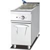 Ristoattrezzature Modello: 10177001228,Friggitrice 1 vasca elettrica su mobile capacità 28 lt S/70 40x70 cm