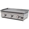 Ristoattrezzature Modello: 10196922187,Fry Top Griglia a gas 80,6x45x23,3h cm 8.25 kW da banco piastra liscia in acciaio