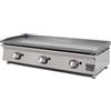 Ristoattrezzature Modello: 10196922188,Fry Top Griglia a gas 100,6x45x23,3h cm 8.25 kW da banco piastra liscia in acciaio