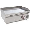 Ristoattrezzature Modello: 10204912190,Fry top griglia a gas 61x45,7x28h cm 6.4 kW da banco piastra liscia in acciaio cromato spessorato 15 mm