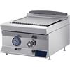 Risto Modello: 9564174657,Fry top griglia a gas da banco, piastra liscia 450X900X290h mm 12.5 kW