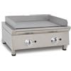 Ristoattrezzature Modello: 10206932196,Fry top griglia a gas 67x59x30,8h cm 12.8 kW da banco piastra liscia singola in acciaio spessorato 15 mm