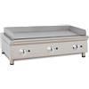 Ristoattrezzature Modello: 10206972197,Fry top griglia a gas 100,5x59x30,8h cm 16.5 kW da banco piastra liscia singola in acciaio spessorato 15 mm