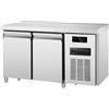 Ristoattrezzature Modello: 115360020162258,Tavolo frigo refrigerato 2 porte in acciaio inox -2 +8 °C 136x60x85h cm tropicalizzato