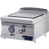 Risto Modello: 9565174657,Fry top griglia a gas da banco, piastra rigata 450X900X290h mm 12.5 kW