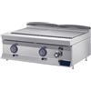 Ristoattrezzature Modello: 9565174758,Fry top griglia a gas da banco, piastra rigata 800X900X290h mm 25 kW