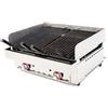 Ristoattrezzature Modello: 10212982196,Griglia pietralavica a gas 67x59x30,8h cm 14.4 kW da banco