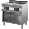 Ristoattrezzature Modello: 119680022182208,Cucina a induzione 4 piastre con vano 17 kW 80x90x90h cm