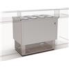 Ristoattrezzature Modello: 7623003249,Banco gelati a pozzetto grezzo in acciaio inox refrigerazione statica 8 pozzetti 305 lt 111,2x71x100,7h cm