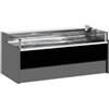 Ristoattrezzature Modello: 11025002942751,Banco refrigerato ventilato senza vano riserva self-service per salumeria e macelleria nero 0 +2°C 150x109x92h cm