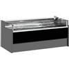 Risto Modello: 11025002942753,Banco refrigerato ventilato senza vano riserva self-service per salumeria e macelleria nero 0 +2°C 250x109x92h cm