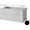 Ristoattrezzature Modello: 113570020242854,Banco refrigerato per pasticceria vetri dritti ventilato motore remoto nero +2 +6 °C 180,2x94x106,4h cm