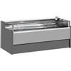 Ristoattrezzature Modello: 11025022942751,Banco refrigerato ventilato senza vano riserva self-service per salumeria e macelleria grigio 0 +2°C 150x109x92h cm