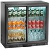 Ristoattrezzature Modello: 102300022562218,Retrobanco refrigerato ventilato per bibite 2 porte scorrevoli 176 lt 90x51x84h cm