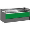 Ristoattrezzature Modello: 11025026942751,Banco refrigerato ventilato senza vano riserva self-service per salumeria e macelleria verde 0 +2°C 150x109x92h cm