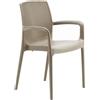 Ristoattrezzature Modello: 9617008023,Sedia boheme con braccioli Juta