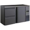 Ristoattrezzature Modello: 108010013472563,Retrobanco refrigerato ventilato con 2 cassetti e 1 porta capacità 315 lt 146,2x51,3x86h cm