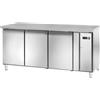 Ristoattrezzature Modello: 102340030112223,Tavolo frigo refrigerato motore remoto 3 porte in acciaio inox -2 +8°C 166,5x60x86h cm