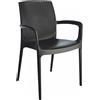 Ristoattrezzature Modello: 9617008025,Sedia boheme con braccioli Antracite