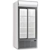 Ristoattrezzature Modello: 108040062662571,Frigo vetrina bibite refrigerata 2 porte scorrevoli 0 +10°C bianco 852 lt dimensione 110,3x69x200,1h cm