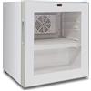 Ristoattrezzature Modello: 108050062762574,Frigo vetrina bibite refrigerata da banco 1 anta 0 +10°C bianco 76 lt dimensione 43,5x48,6x50h cm