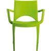 Ristoattrezzature Modello: 9618008027,Sedia Paris con braccioli verde mela