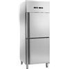 Ristoattrezzature Modello: 1025826300161,Armadio doppia temperatura refrigerato in acciaio inox 1 anta con 2 porte separate 450 lt ventilato -2 +8°C / -18 -22°C