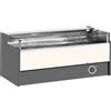 Risto Modello: 11025057942753,Banco refrigerato ventilato senza vano riserva self-service per salumeria e macelleria rovere scuro 0 +2°C 250x109x92h cm