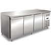 Ristoattrezzature Modello: 102930030042586,Tavolo frigo refrigerato in acciaio inox 3 porte 179,5x60x86h cm 2 +8 °C