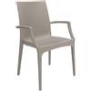 Ristoattrezzature Modello: 9619008023,Sedia rattan bistrot con braccioli Juta