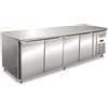 Ristoattrezzature Modello: 102930040042587,Tavolo frigo refrigerato in acciaio inox 4 porte 223x60x86h cm -2 +8 °C