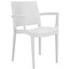 Ristoattrezzature Modello: 9621008006,Sedia trieste con braccioli bianco