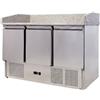 Ristoattrezzature Modello: 92690032264,Banco pizza 3 porte 140x70x102h cm per pizzeria ristorante - FC