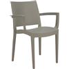 Ristoattrezzature Modello: 9621008030,Sedia trieste con braccioli grigio perla