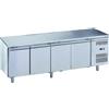 Ristoattrezzature Modello: 93140042260011,Tavolo frigo refrigerato 4 porte in acciaio inox -2 +8 °C 223x60x85h cm - FC