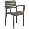 Ristoattrezzature Modello: 9622008024,Sedia firenze con braccioli Moka