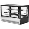 Ristoattrezzature Modello: 10818842532610,Vetrina refrigerata da banco per pasticceria vetri dritti temperatura 0 +18°C capacità 175 lt 90x56x73h cm