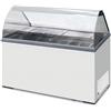 Risto Modello: 10819007261285,Banco vetrina gelati vetri curvi classe A 7 gusti 130,5x63,5x124h cm temperatura -13 -23°C